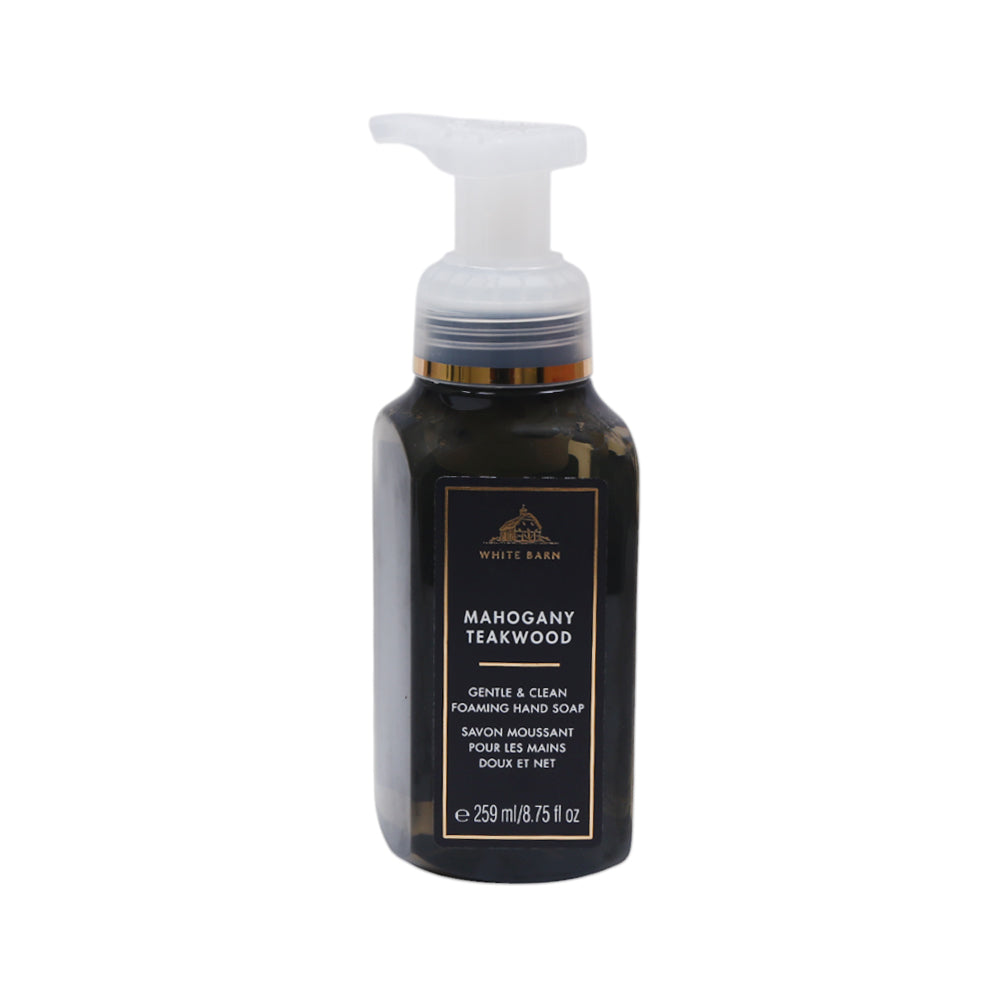 BBW MOHOGANY TEAKWOOD GENTLE & CLEAN FOAMING HAND SOAP 295ML Default Title - MamasJan Makeup