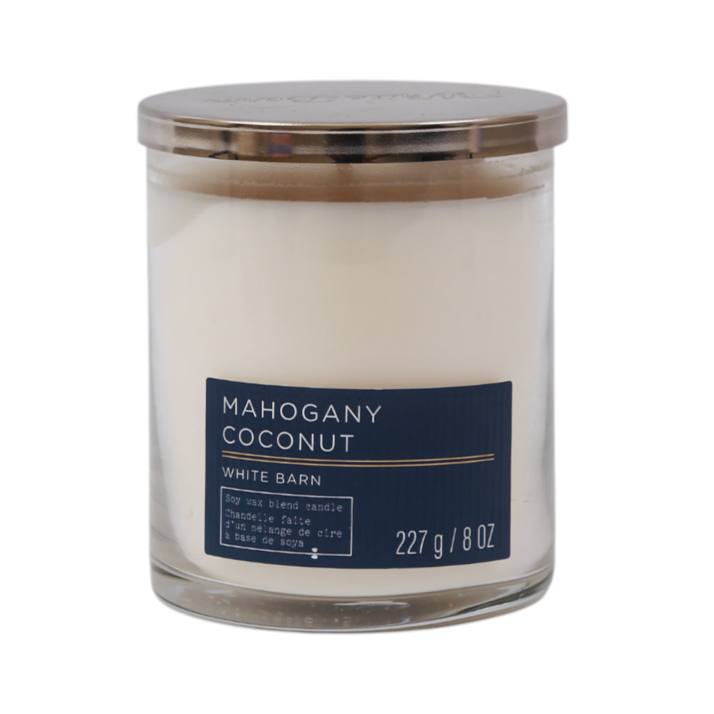 BBW SCENTED CANDLE MAHOGANY COCONUT WITH BARN 227G Default Title - MamasJan Makeup