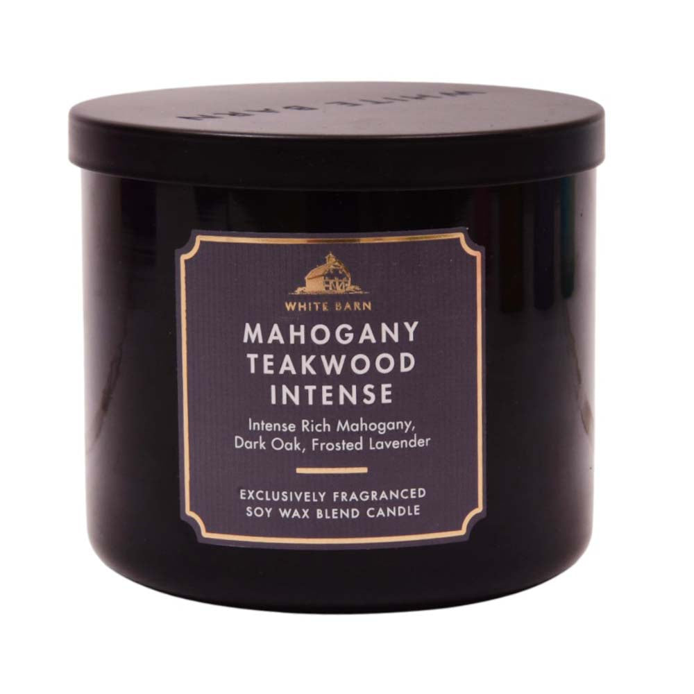 BATH AND BODY WORKS MAHOGANY TEAKWOOD INTENSE CANDLE Default Title - MamasJan Makeup
