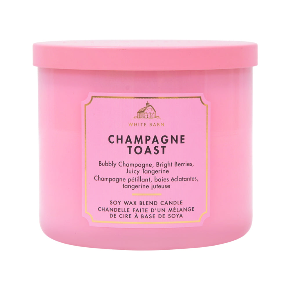 BBW 3 WICK CANDLE CHAMPAGNE TOAST 411 G Default Title - MamasJan Makeup