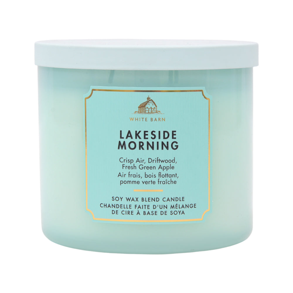 BBW 3 WICK CANDLE LAKESIDE MORNING 411 G Default Title - MamasJan Makeup