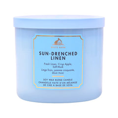 BBW 3 WICK CANDLE SUN DRENCHED LINEN 411 G Default Title - MamasJan Makeup