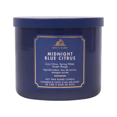 BBW 3 WICK CANDLE MIDNIGHT BLUE CITRUS 411 G Default Title - MamasJan Makeup