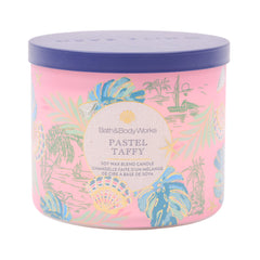BBW 3 WICK CANDLE PASTEL TAFFY 411 G Default Title - MamasJan Makeup