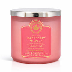 BBW 3 WICK CANDLE RASPBERRY MIMOSA 411 G Default Title - MamasJan Makeup