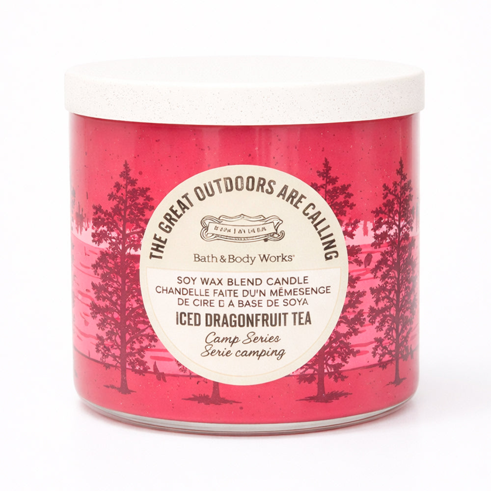BBW 3 WICK CANDLE ICED DRAGONFRUIT TEA 411 G Default Title - MamasJan Makeup