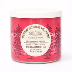 BBW 3 WICK CANDLE ICED DRAGONFRUIT TEA 411 G Default Title - MamasJan Makeup
