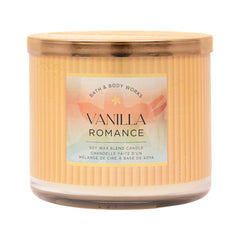 BBW 3 WICK CANDLE VANILLA ROMANCE 411 G Default Title - MamasJan Makeup