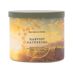 BBW 3 WICK CANDLE HARVEST GATHERING 411 G Default Title - MamasJan Makeup
