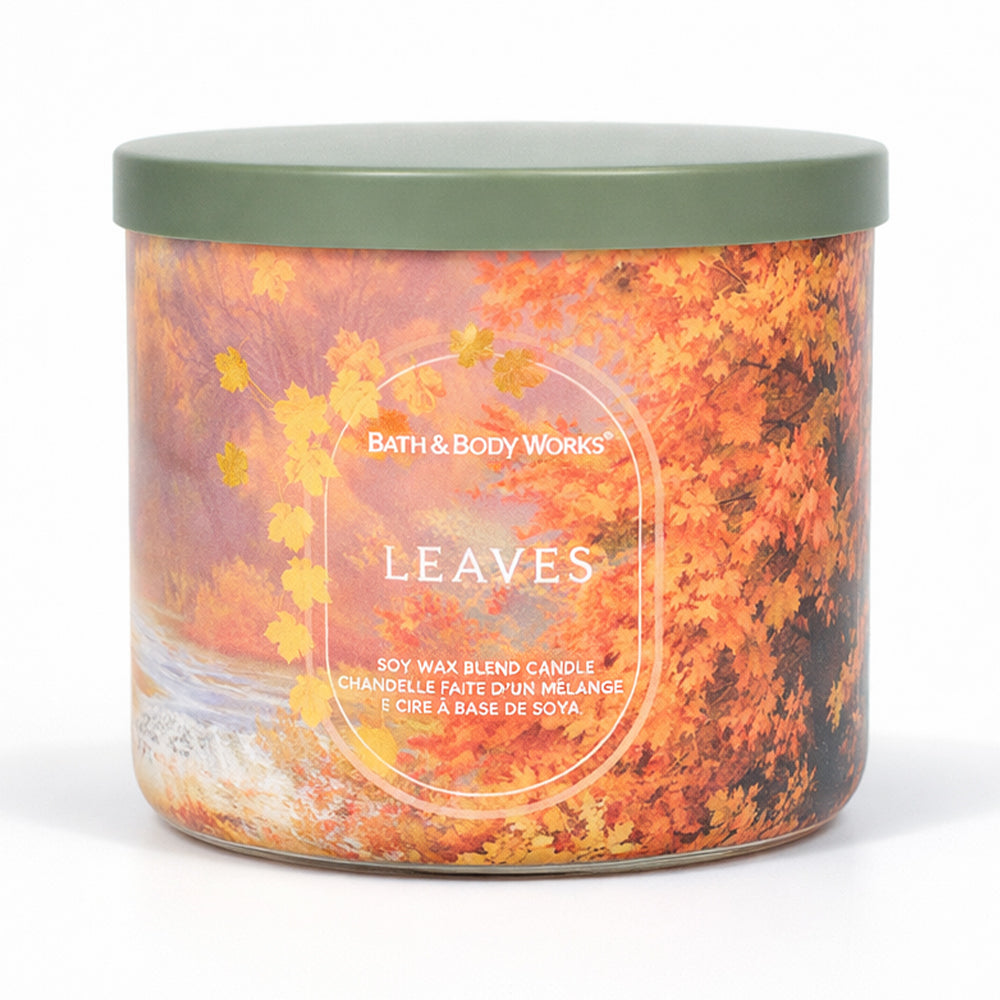 BBW 3 WICK CANDLE LEAVES 411 G Default Title - MamasJan Makeup