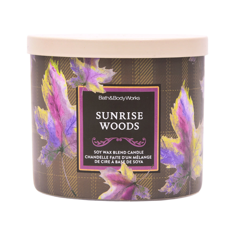 BBW 3 WICK CANDLE SUNRISE WOODS 411 G Default Title - MamasJan Makeup
