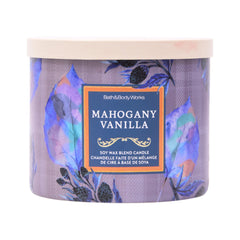 BBW 3 WICK CANDLE MOHAGANY VANILLA 411 G Default Title - MamasJan Makeup
