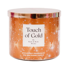 BATH AND BODY WORKS TOUCH OF GOLD CANDLE 411G Default Title - MamasJan Makeup