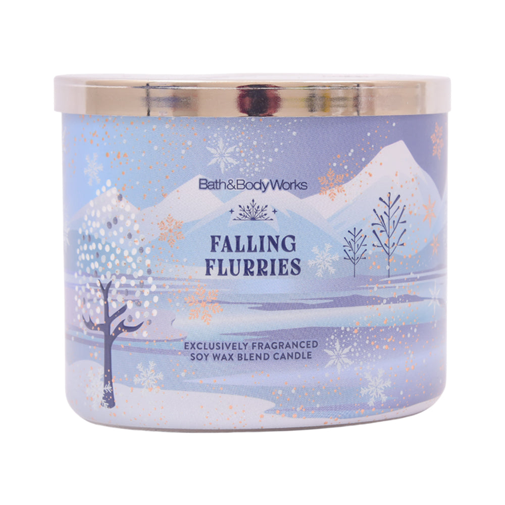 BATH AND BODY WORKS FALLING FLURRIES CANDLE 411G Default Title - MamasJan Makeup