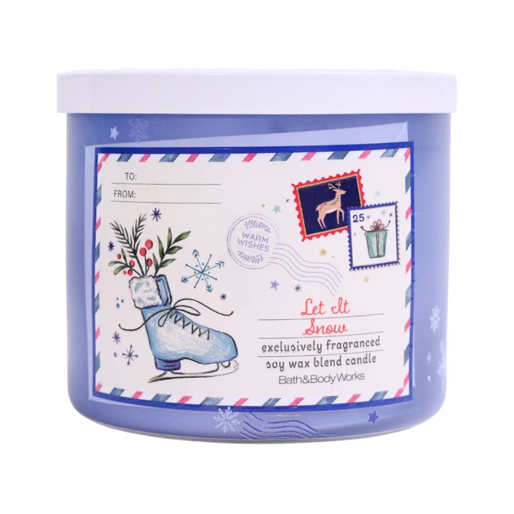 BATH AND BODY WORKS SET AT SNOW CANDLE 411G Default Title - MamasJan Makeup