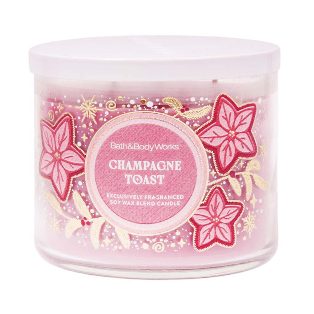 BATH AND BODY WORKS CHAMPAGNE TOAST CANDLE 411G Default Title - MamasJan Makeup
