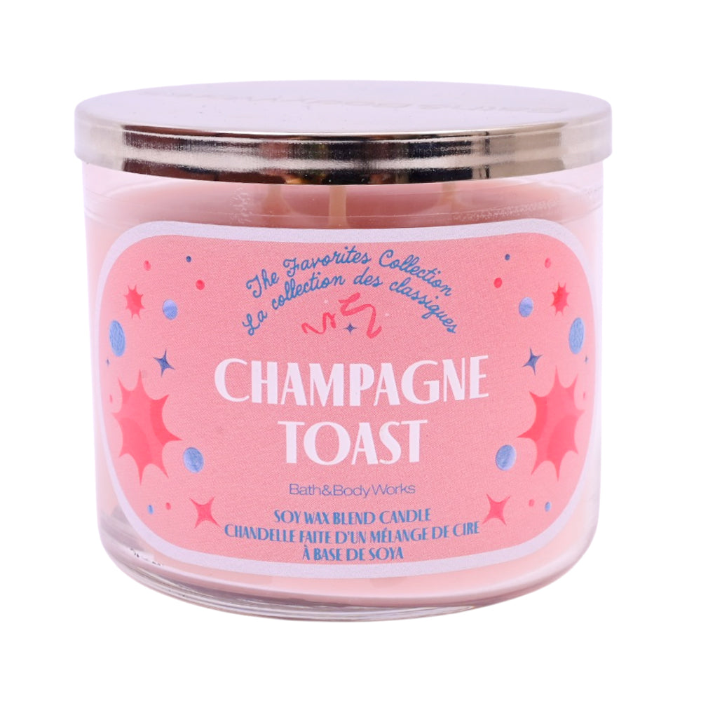 BATH & BODY WORKS SHAMPAGNE TOAST CANDLE 3 WICK 411 GM Default Title - MamasJan Makeup