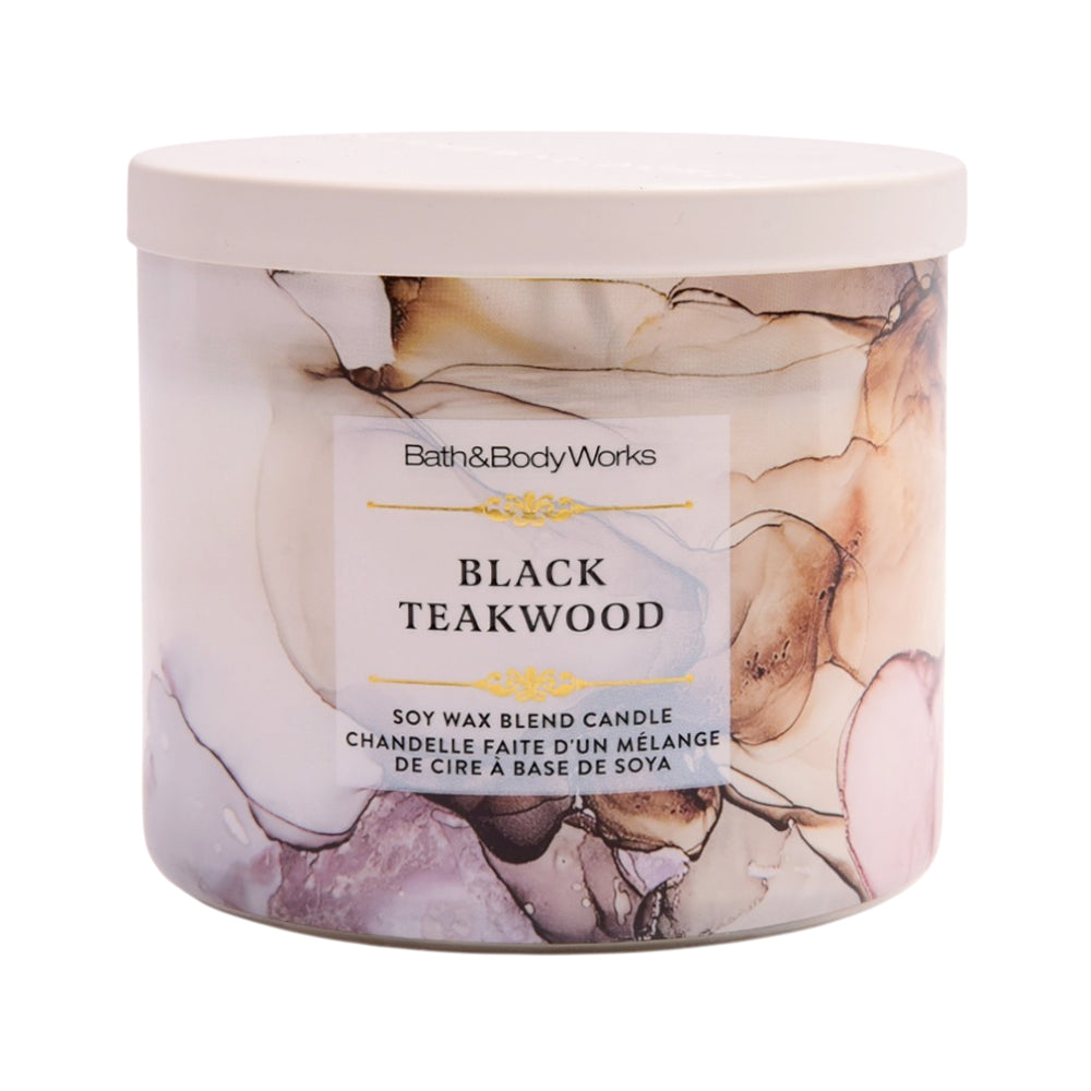 BATH & BODY WORKS 3 WICKET CANDLE BLACK TAKE WOOD 411 GM Default Title - MamasJan Makeup