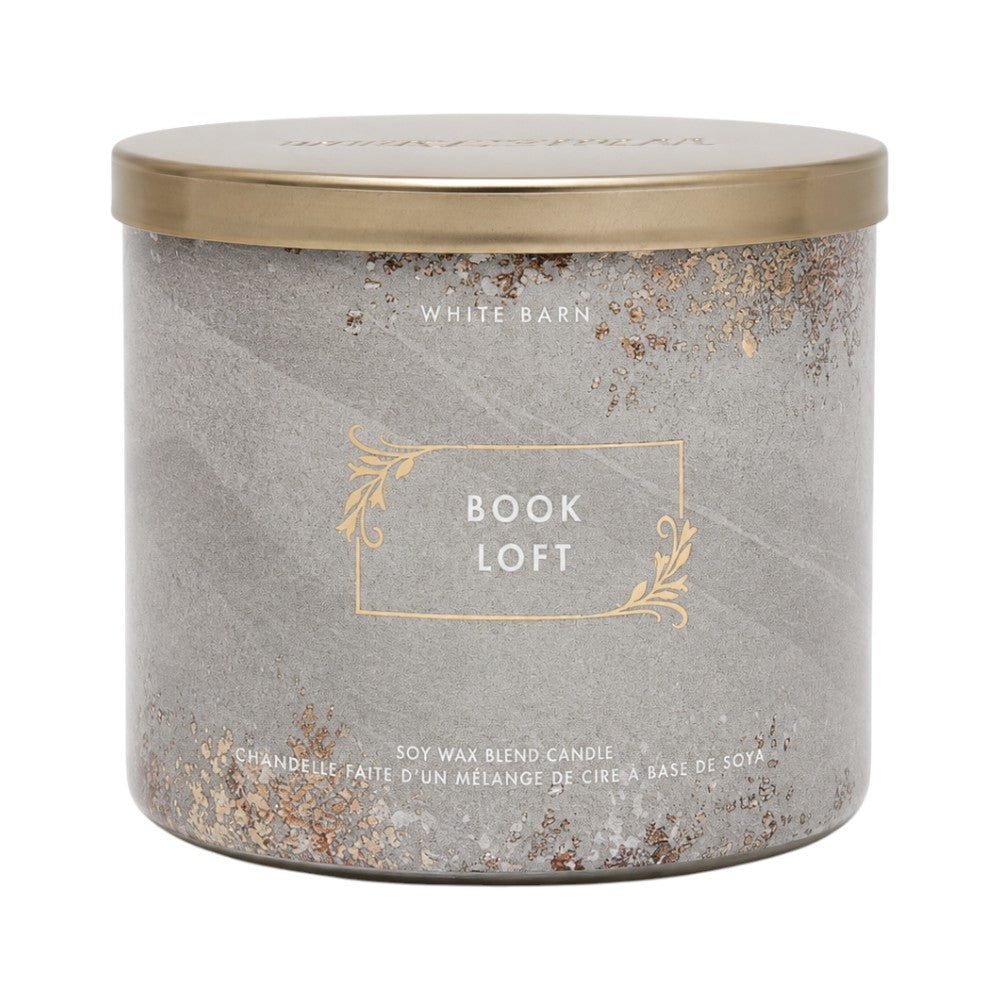 BATH & BODY WORKS BOOK LOFT CANDLE 3 WICK 411 GM Default Title - MamasJan Makeup