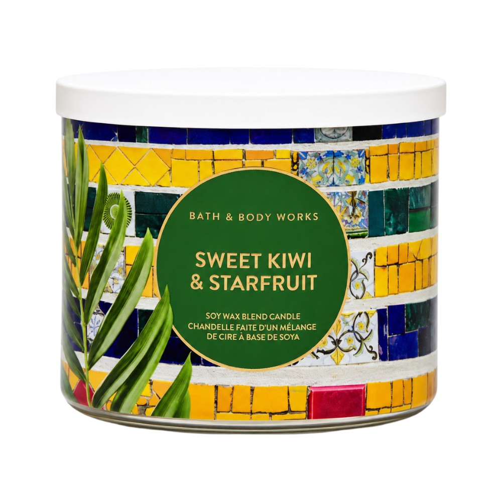 BATH & BODY WORKS WICK CANDLE SWEET KIWI AND STARFRUIT 411G Default Title - MamasJan Makeup