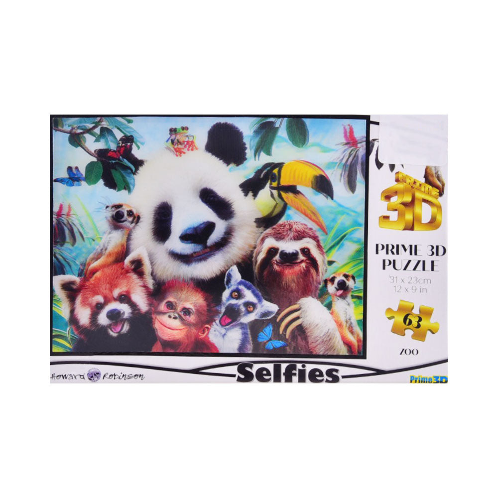 10541 ZOO SELFIES 3D PUZZLE 63PCS Default Title - MamasJan Toys