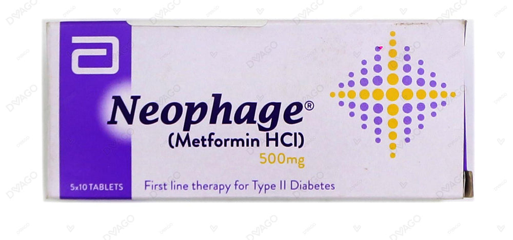 Neophage Tablets 500mg (1 Strip = 10 Tablets)