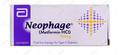 Neophage Tablets 500mg (1 Strip = 10 Tablets)