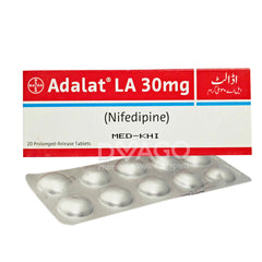 Adalat LA 30 Tablets 30mg (1 Box = 2 Strips) (1 Strip = 10 Tablets)