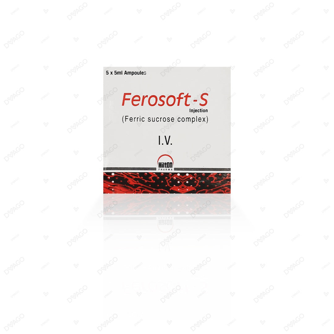 Ferosoft-S Iv Injection 100mg (1 Box = 5 Ampoules)