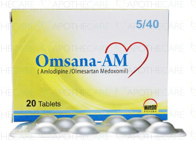 Omsana AM Tablets 5mg/40mg (1 Strip = 10 Tablets)