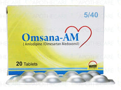 Omsana AM Tablets 5mg/40mg (1 Strip = 10 Tablets)