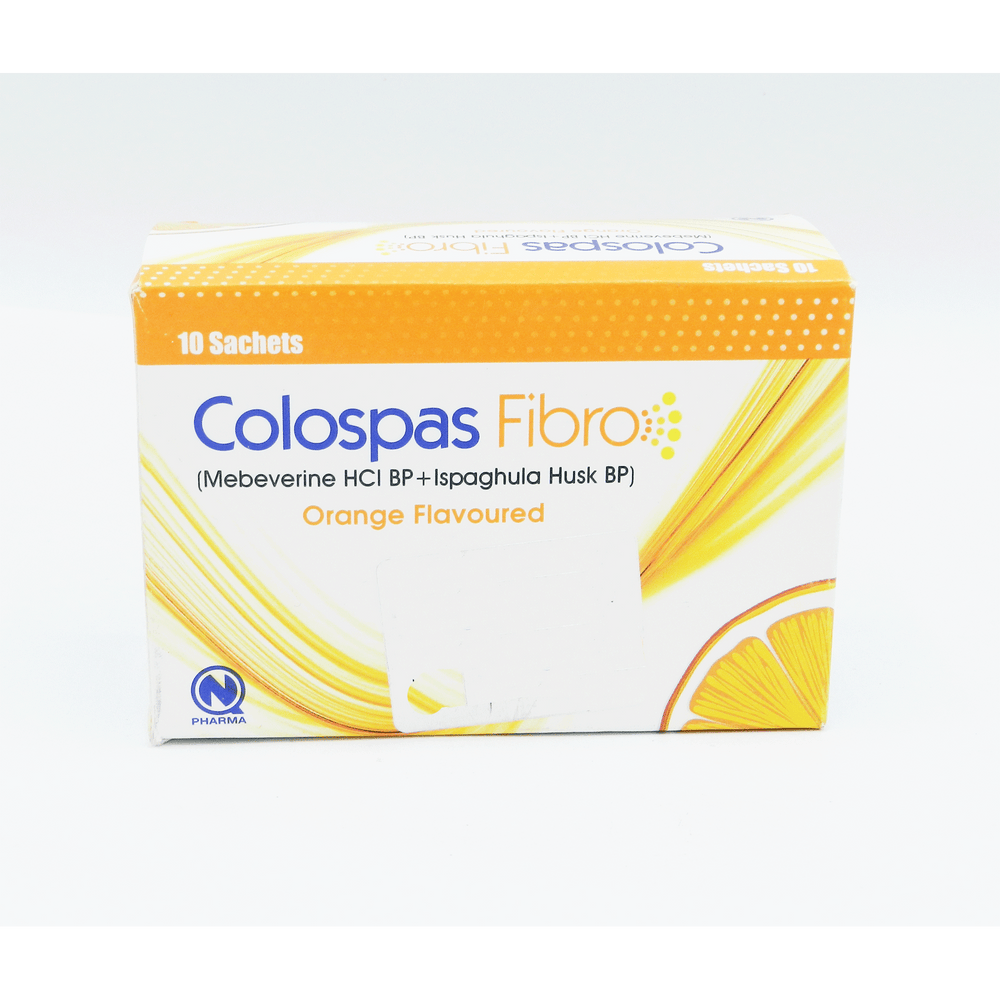 Colospas Fibro Sachets 135mg/3.5gm (1 Box = 10 Sachets)