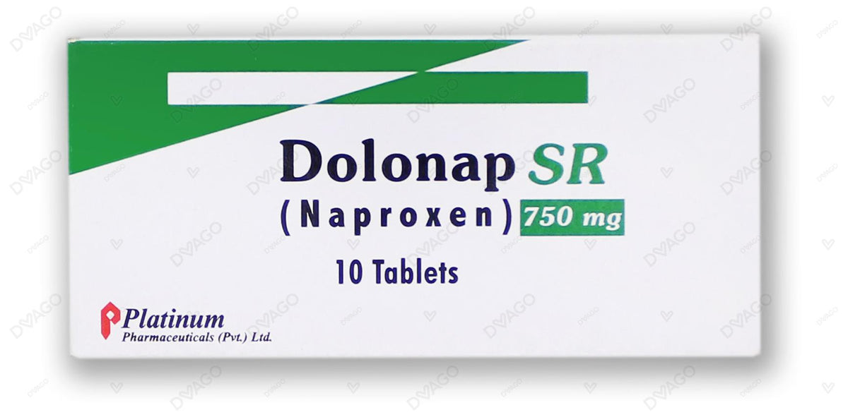 Dolonap SR Tablets 750mg (1 Box = 1 Strip)(1 Strip = 10 Tablets)