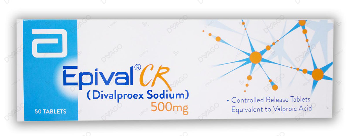 Epival CR Tablets 500mg (1 Strip = 10 Tablets)