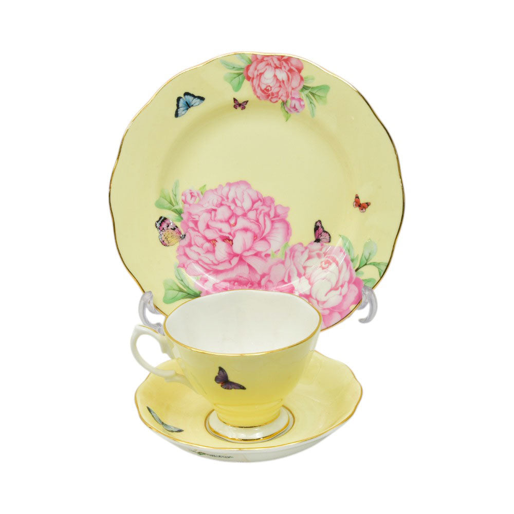 CUP & SAUCER SET ROYAL ALBERT 3PC MIRAND JOY Default Title - MamasJan Crockery