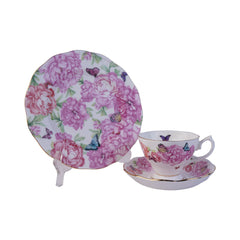 CUP & SAUCER SET ROYAL ALBERT 3PC MIRAND GRATIT Default Title - MamasJan Crockery
