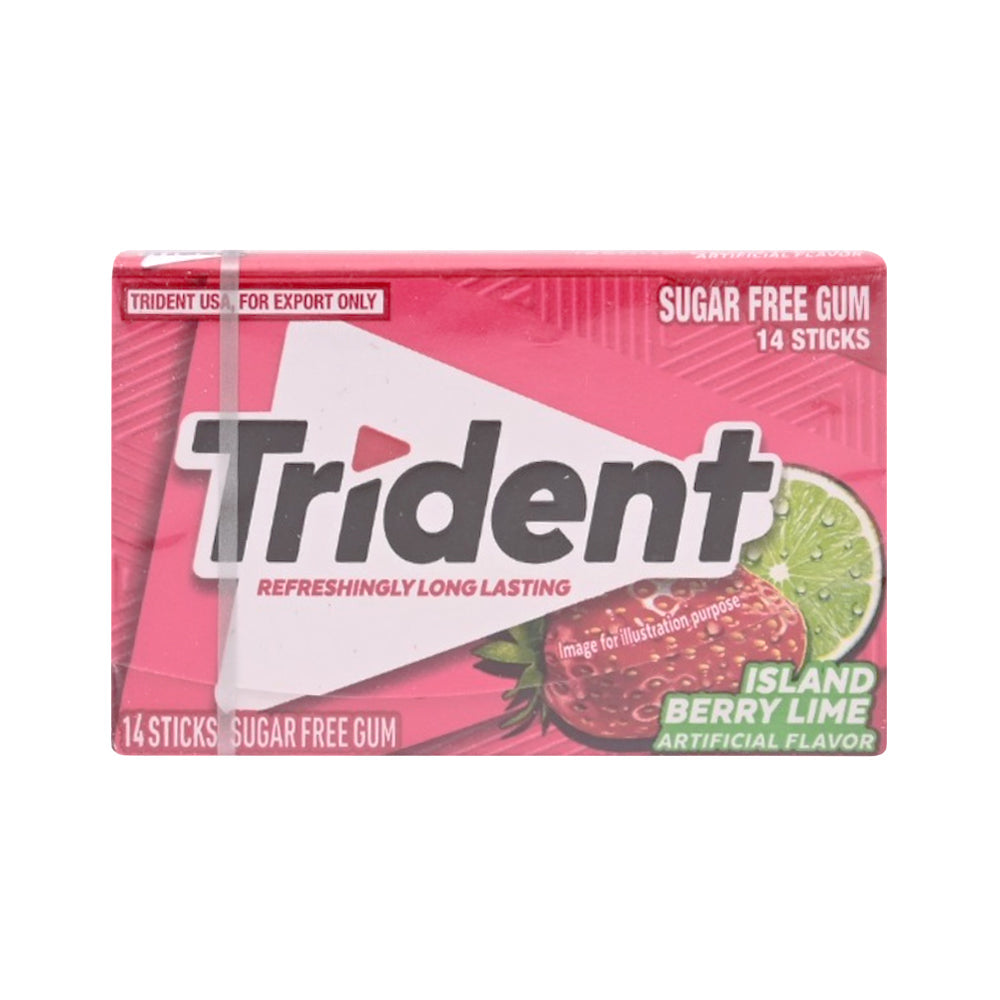 TRIDENT BUBBLE GUM STRAWBERRY 14 STICKS Default Title - MamasJan Grocery Food