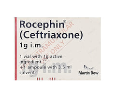 Rocephin Im Injection 1g (1 Box = 1 Injection)