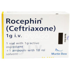 Rocephin Iv Injection 1g (1 Box = 1 Injection)
