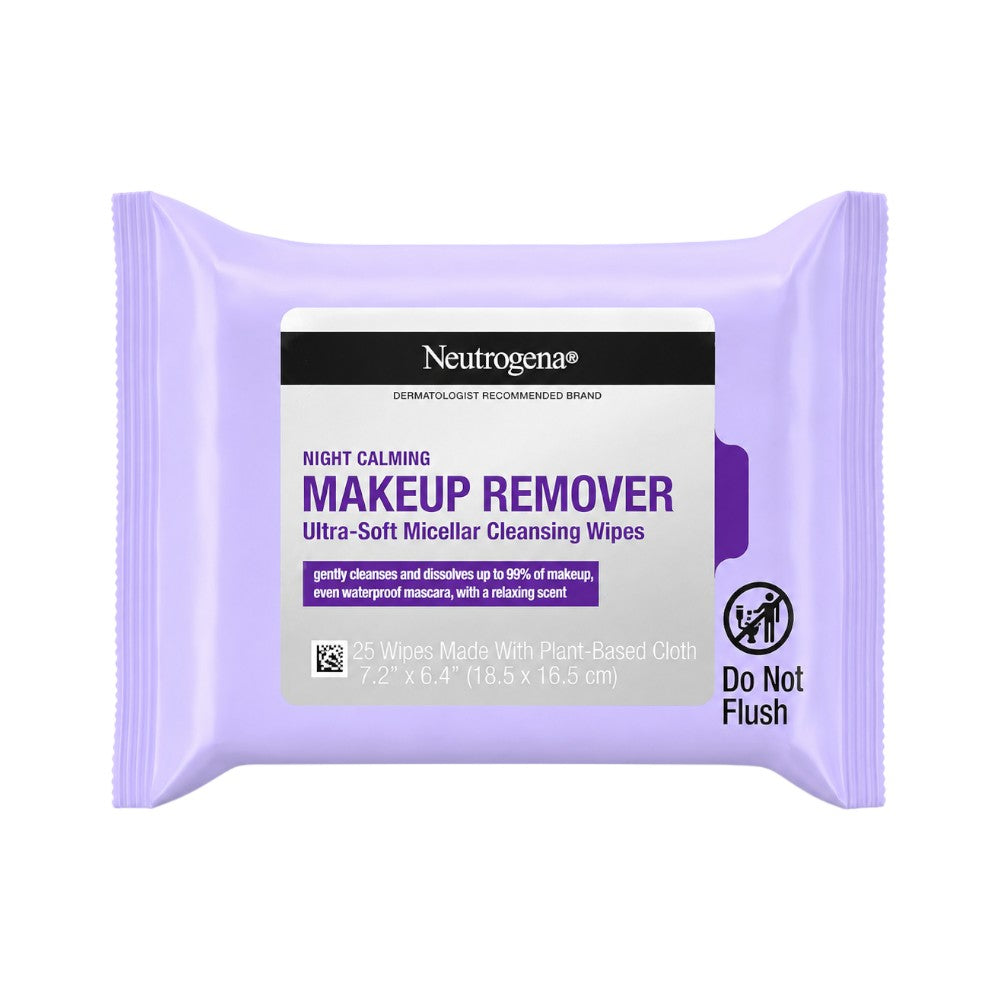 NEUTROGENA NIGHT CALMING MAKEUP REMOVER FACE WIPES Default Title - MamasJan skincare