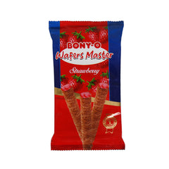 BONY-O WAFER MASTER STRAWBERRY 80 GM Default Title - MamasJan Grocery
