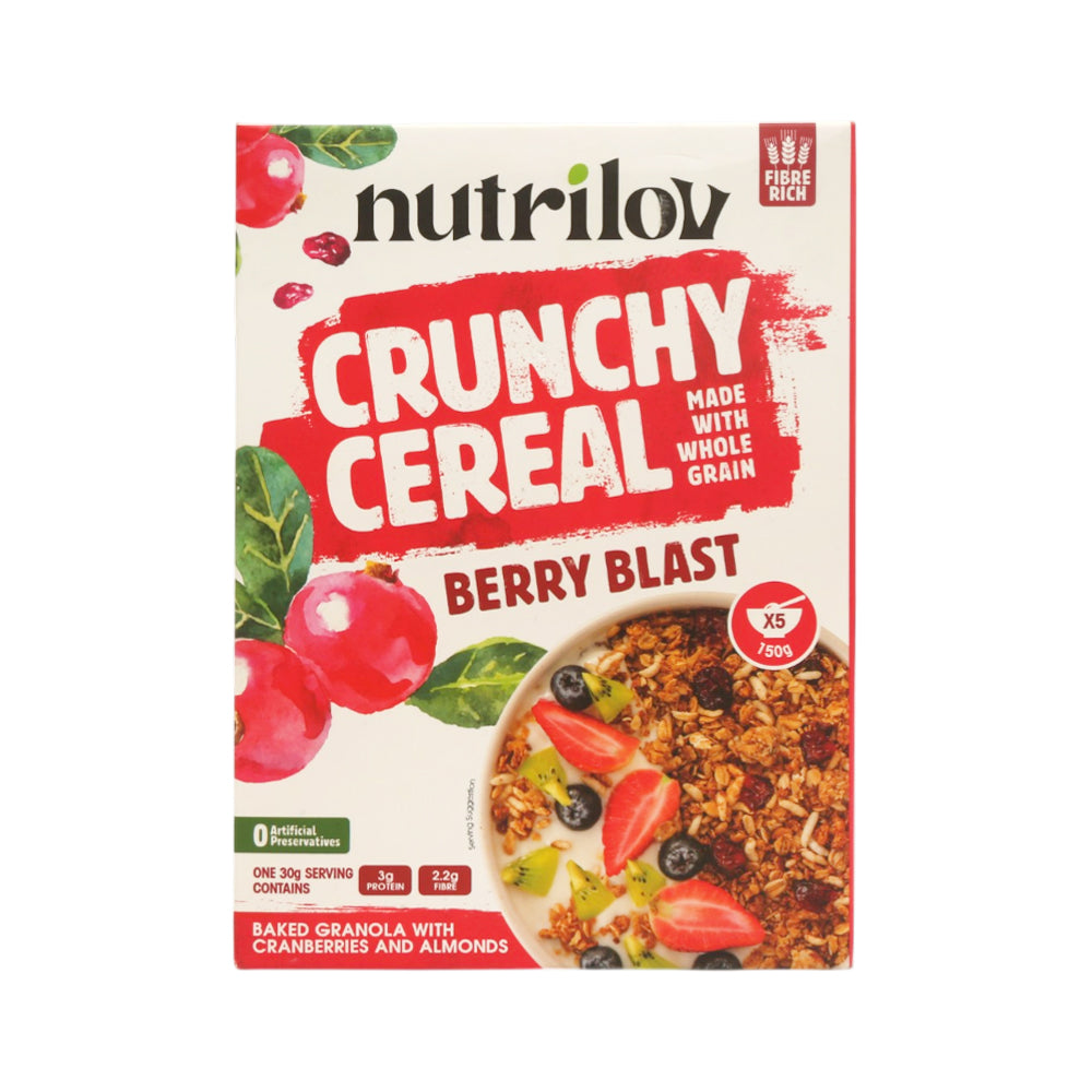 NUTRILOV CRUNCHY CEREAL BERRY BLAST 150G Default Title - MamasJan Grocery