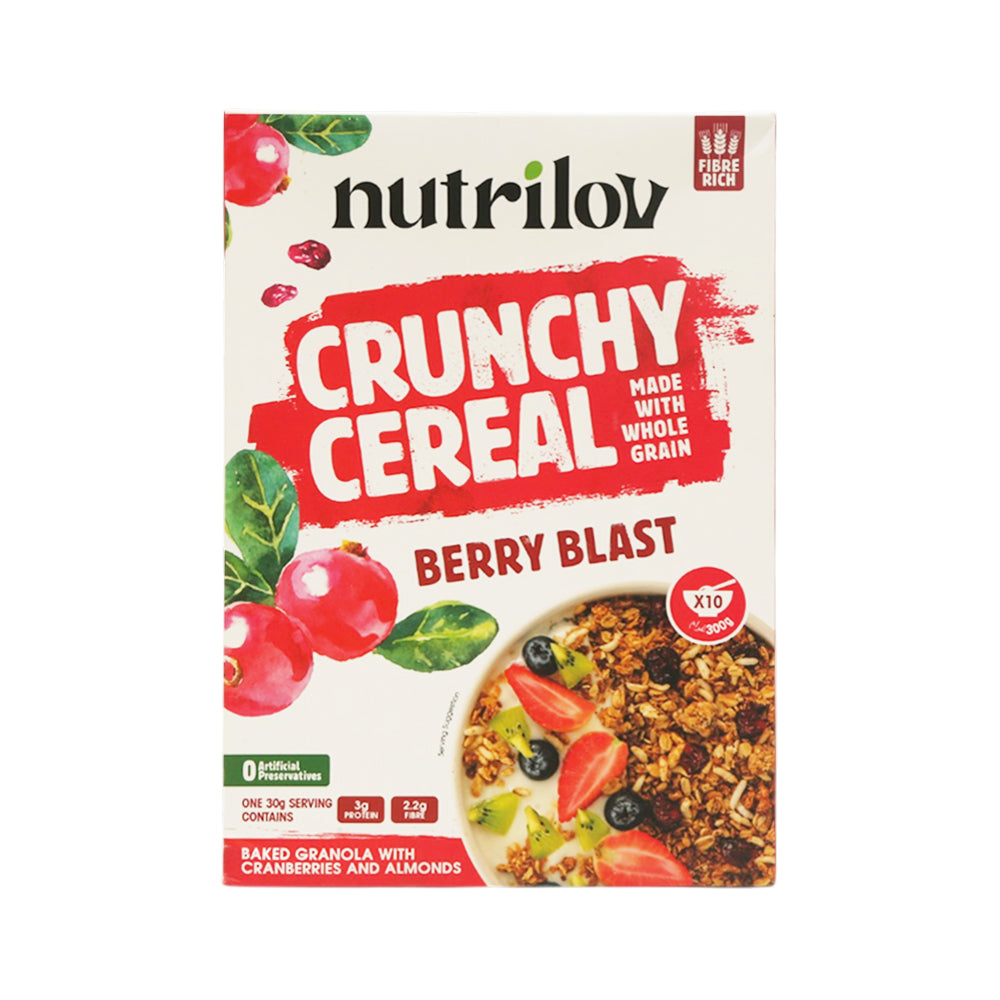 NUTRILOV CRUNCHY CEREAL BERRY BLAST 300G Default Title - MamasJan Grocery
