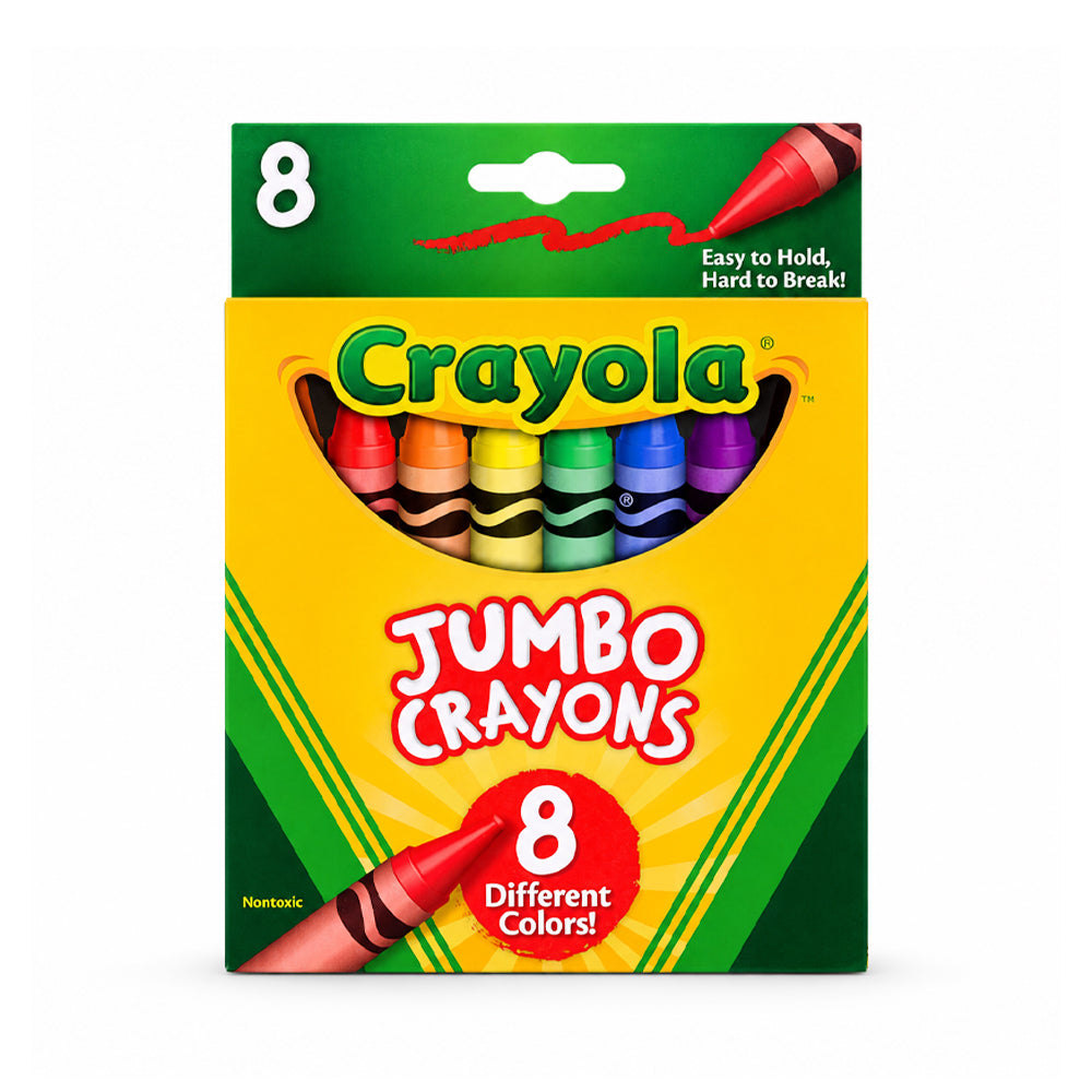520389 CRAYOLA CRAYONS 8CT JUMBO REG Default Title - MamasJan Toys
