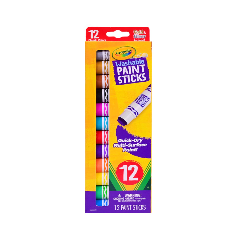 546211 CRY 12CT WASH PAINT STICKS A.I Default Title - MamasJan Toys