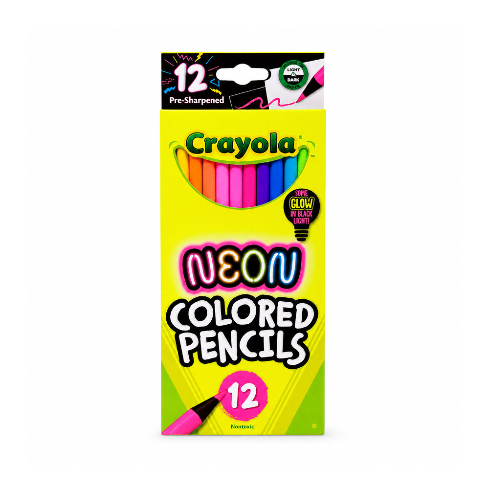 682119 CRY PENCIL NEON COLORED 12CT A.I Default Title - MamasJan Toys