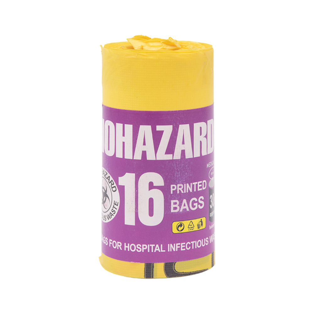 BIO HAZARD REFUSE SACKS 16 PCS PC Default Title - MamasJan Grocery Nonfood