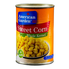 AMERICAN GARDEN SWEET CORN IN BRINE WHOLE KERNEL TIN 400 GM Default Title - MamasJan Grocery
