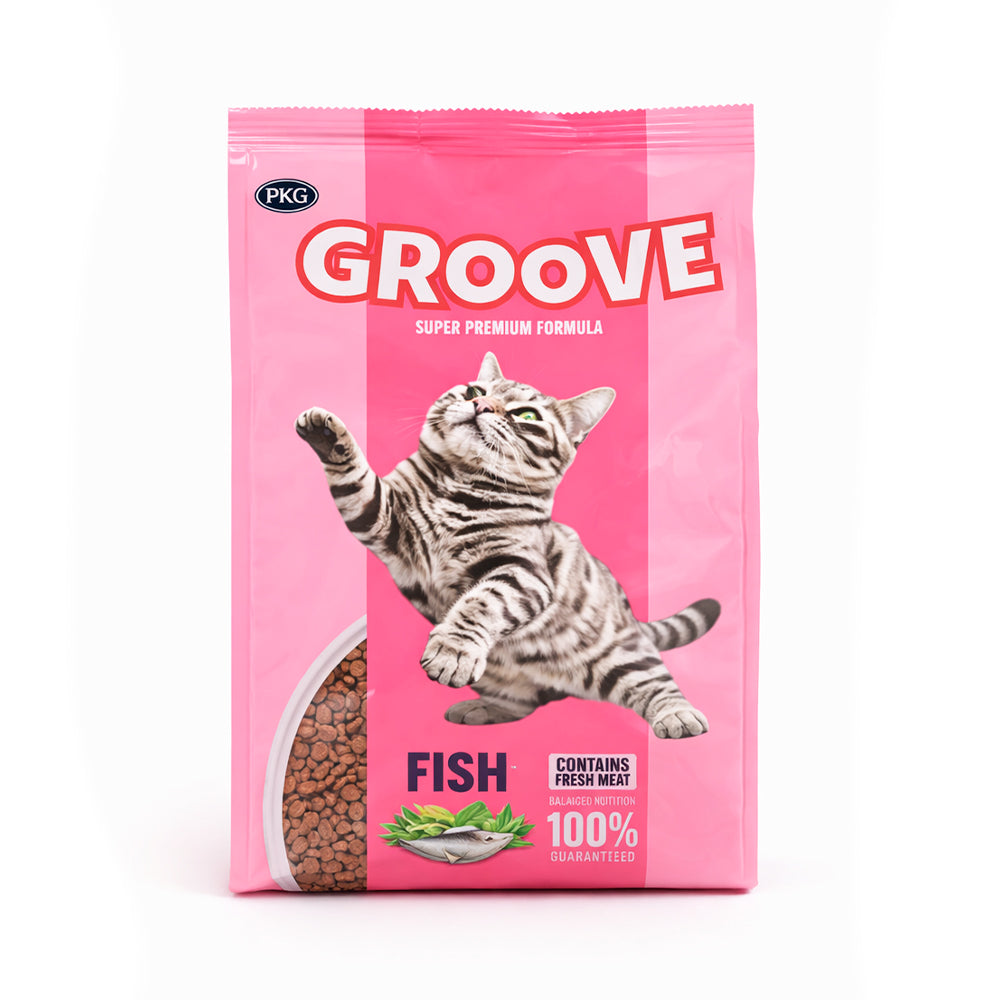 GROOVE CAT FOOD ADULT FISH 450 GM Default Title - MamasJan Non Grocery