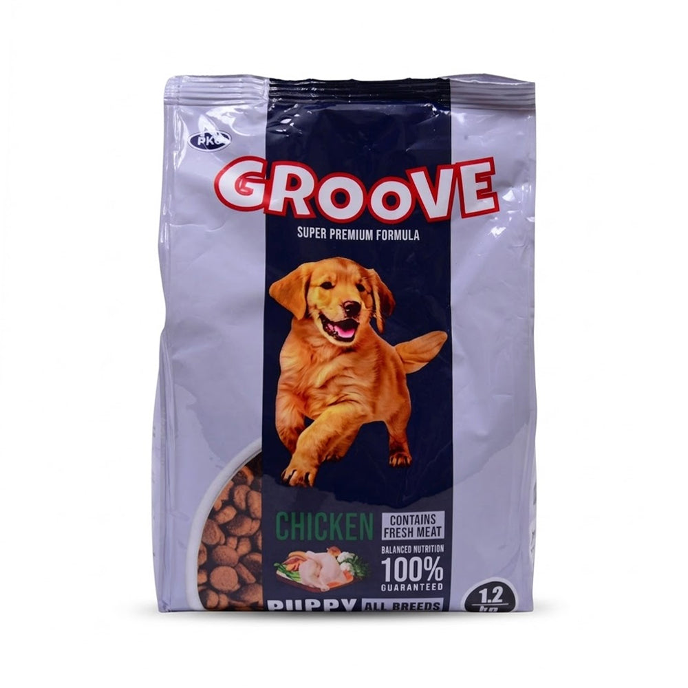 GROOVE DOG FOOD CHICKEN PUPPY 1.2KG Default Title - MamasJan Non Grocery